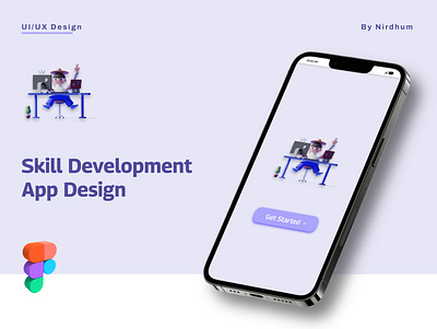 Skill Development App - UI/UX Design app design design figma learn new skills mobile app design mobile ui skill development app skill learning application ui ui design uiux uiux design uiuxdesign user interface user interface design