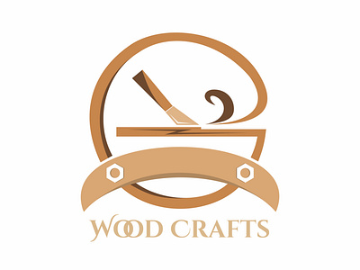 Woodcrafts -Logo Design branding craft design designing logo logo design wood