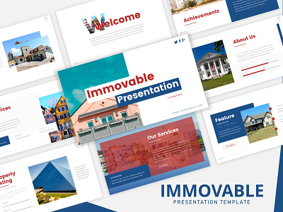 Immovable - Listing PowerPoint Template design graphic design powerpoint presentation powerpoint template presentation design presentation template