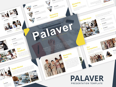 Palaver - Marketing PowerPoint Template design graphic design powerpoint presentation powerpoint template presentation design presentation template