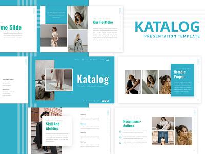 Katalog - Portfolio PowerPoint Template design graphic design portfolio powerpoint presentation powerpoint template presentation design presentation template