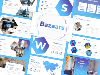 Bazaars - Business PowerPoint Template design graphic design powerpoint presentation powerpoint template presentation design presentation template sales