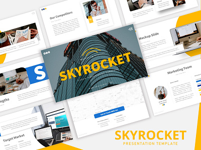 Skyrocket - Marketing PowerPoint Template design graphic design marketing powerpoint presentation powerpoint template presentation design presentation template