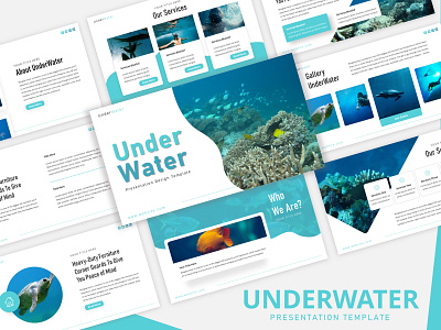 Underwater - Traveling PowerPoint Template design graphic design powerpoint presentation powerpoint template presentation design presentation template traveling