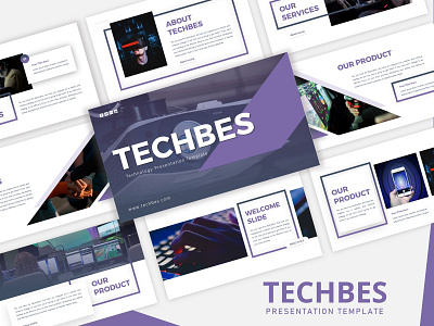 Techbes - Technology PowerPoint Template design graphic design powerpoint presentation powerpoint template presentation design presentation template technology