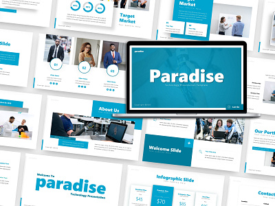 Paradise - Technology PowerPoint Template design graphic design powerpoint presentation powerpoint template presentation design presentation template technology