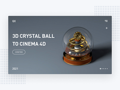 3D crystal ball 3d design