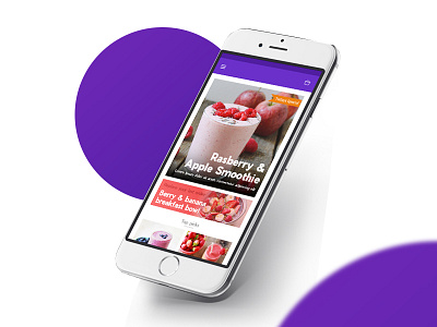Juice Bar App app checklist fruit interaction material recipe simple ui ux web