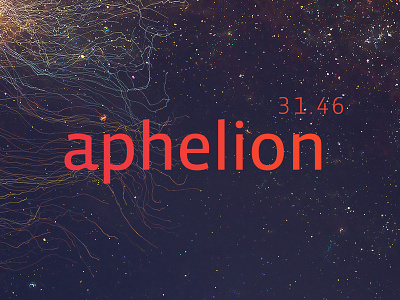 Aphelion branding and website art branding design direction interaction webb