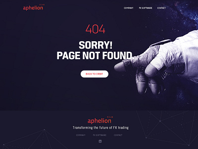 404 Aphelion 404 art direction webdesign