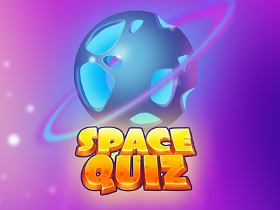 Space Quiz. Casual Game UI. casual game game ui illustration logo mobile app mobile app design mobile ui ui