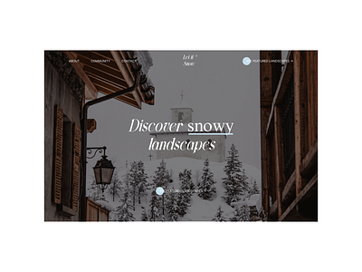 Let it snow - Discover Snowy Landscapes blue design minimal snow typography ui white