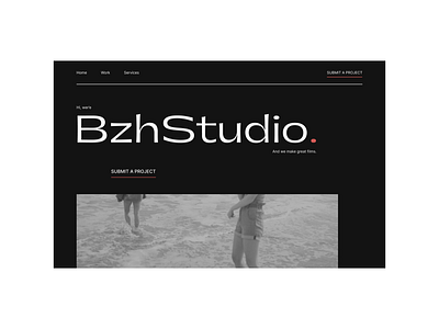 BzhStudio. - Hero Section