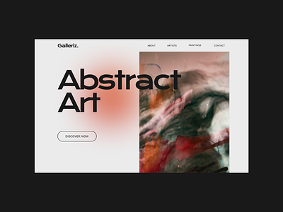Abstract Art - Hero art blur design gradient hero minimal ui uiux userinterface ux uxui webdesign