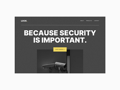Lock - Because your security is important design hero lock minimal noise security ui uiux userexperience userinterface ux uxui webdesign yellow