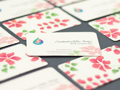 Business Card Design business card design flower graphic design pattern petal visual identity
