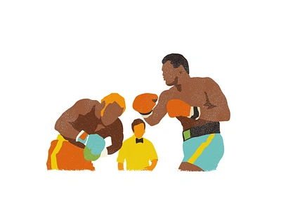 boxer boxer boxing design flat illustration illustrator