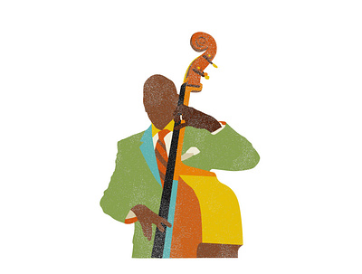 basist basist design flat illustration illustrator musician