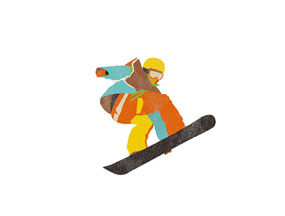 Snow border design flat illustration illustrator snow border snow border sports