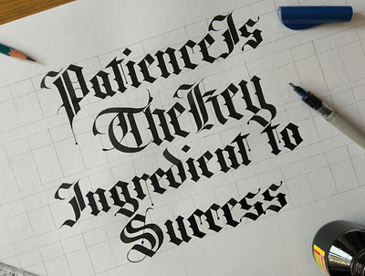 Patience is the key ingredient to success | Customized TQ calligraphy calligraphy and lettering artist calligraphy artist calligraphy design calligraphy design art calligraphy font calligraphy fonts calligraphy logo calligraphyart calligraphytattoo design handwritten font handwrittenfont illustration karma tattoo art tattoo design typogaphy typography typography art