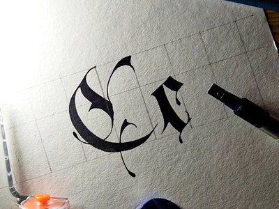 Customized Fraktur letter "C"