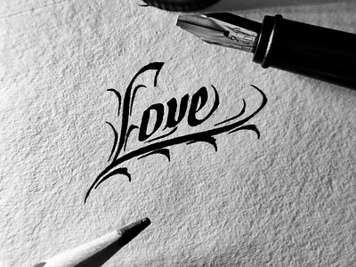 Love written in Freehand Italic