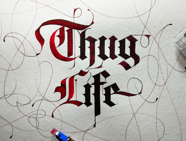 thug life font