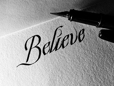 Believe branding calligraphy calligraphy and lettering artist calligraphy artist handwritten font handwrittenfont icon logo typography ui ux vector