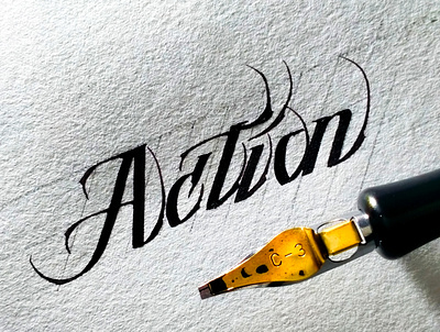 Action calligraphy calligraphy and lettering artist calligraphy artist calligraphy font calligraphy logo design handwritten font handwrittenfont illustration karma logo tattoo design ui