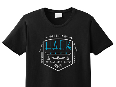 Highfive Hack Shirt camp hack illustration logo shirt