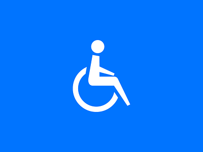 Accesability Icon accessability care figure glyph handicapped human icon iconography person pictogram symbol wheelchair
