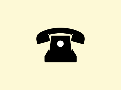 Phone Revision black icon iconography phone pictogram yellow