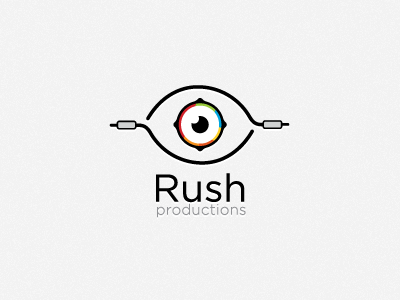 Rush Productions Logotype audio entertainment gotham logo music speaker typography wire