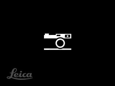 Leica pictogram black camera glyph icon iconography leica lens photo photography pictogram shutter