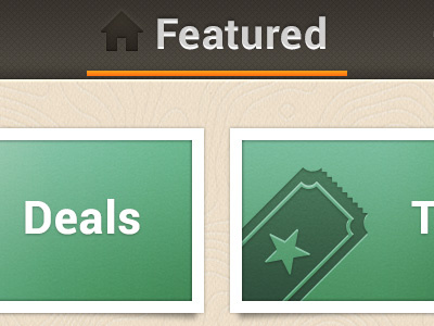 Android App android app featured green home icon interface mobile texture ticket topography ui