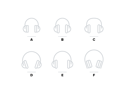 Headphone Icons band driver grey headphone headphones iconic iconography icons monochrome pictogram