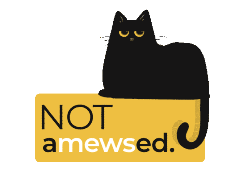 Not AMewsed amused animation art cat covid design illustration illustrator kitten mew sassy workfromhome