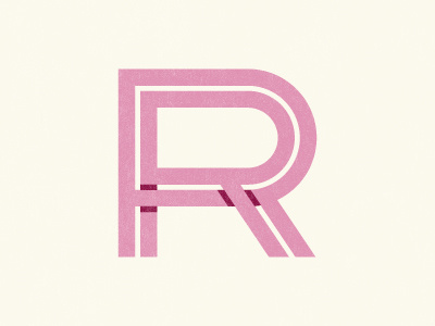 RR Monogram icon identity letter logo mark monogram r