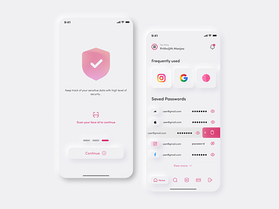 Password Manager UI figma password research ui user interface ux