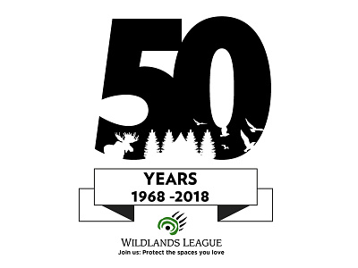 Wildlands League 50th Anniversary anniversary logo wildlands league