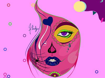 Abstract Art- Abstract theme based Lady face abstract art art artdirection artwork branding creativity design digital art digitalart graphic design illustration mockup vector