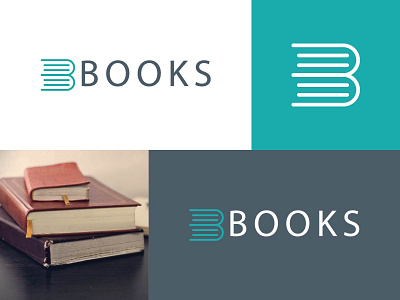 Books minimalist logo