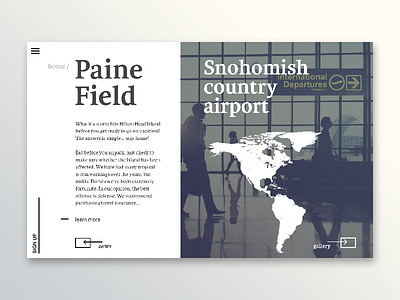 About page about page adaptive airport graphic design grid module responsive ui ux web web design