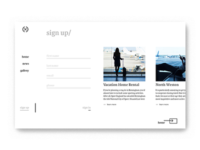 sign up variation interaction minimalism photoshop uiux web