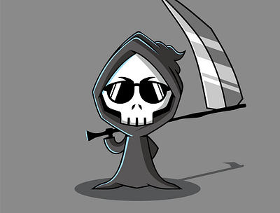 The Reaper character design creepy mascot design reaper scythe
