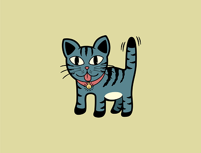 Annoying Cat character design illustration tshirtdesign