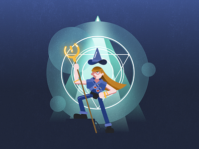 IT Wizard adobe illustrator adobe photoshop character figma illustraion wizard