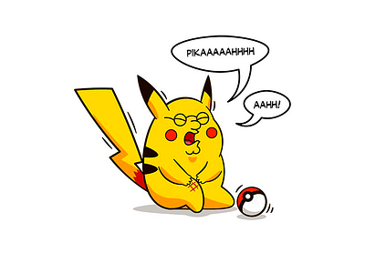 Pikaaaaahhhh adobe illustrator comedy illustraion mashup pikachu vector