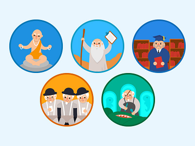 Illustrations for an article at the INOSTUDIO blog. icons illustration vector