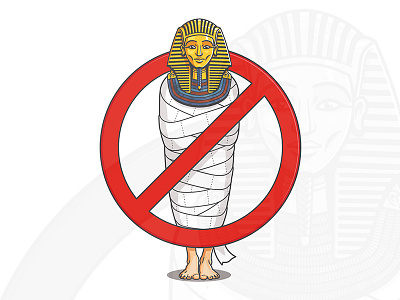 Illustration for an article adobe illustrator illustration mummy vector